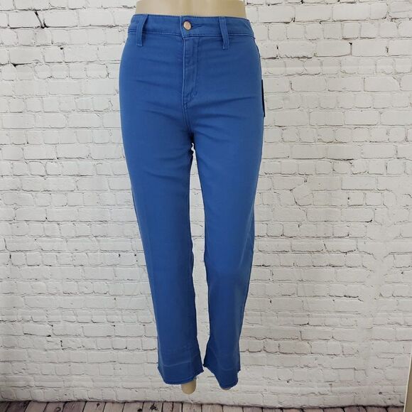 Joe’s Jeans High Rise Straight Crop Cabana Blue 25 - Picture 3 of 9